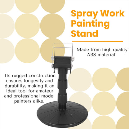 Spray Work Painting Stand Set, Adjustable Height Adjustable Spring Width Painting Turn Table Stand, Spray Painting Stand Base for DIY Model Car