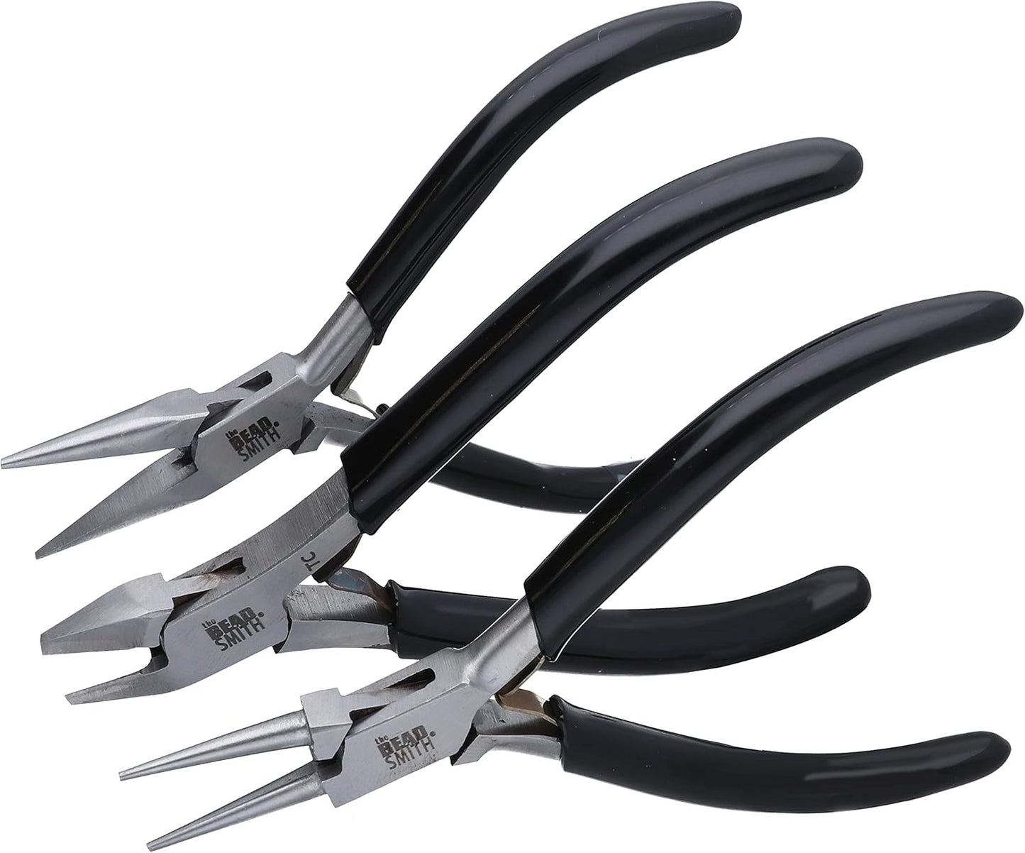 The Beadsmith Precision Series Pliers Set – 3-Piece Kit: Chain Nose, Round Nose and Flush Cutter with Tungsten Carbide Blades – Make Bracelets, Necklaces & Earrings – Tools for Jewelry Making - Crafty Corner