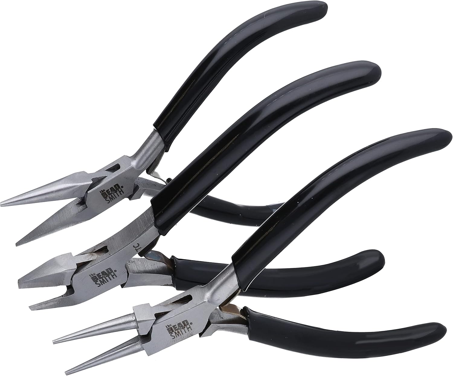The Beadsmith Precision Series Pliers Set – 3-Piece Kit: Chain Nose, Round Nose and Flush Cutter with Tungsten Carbide Blades – Make Bracelets, Necklaces & Earrings – Tools for Jewelry Making - Crafty Corner