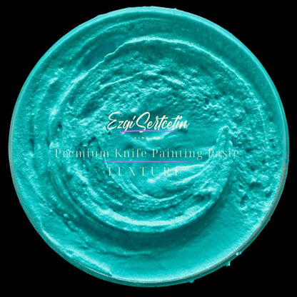Premium Palette Knife Painting Paste|Texture Paste|Authentic Bright Colors|Ready to Use|Easy to Apply| 6oz (Turquoise Avare)