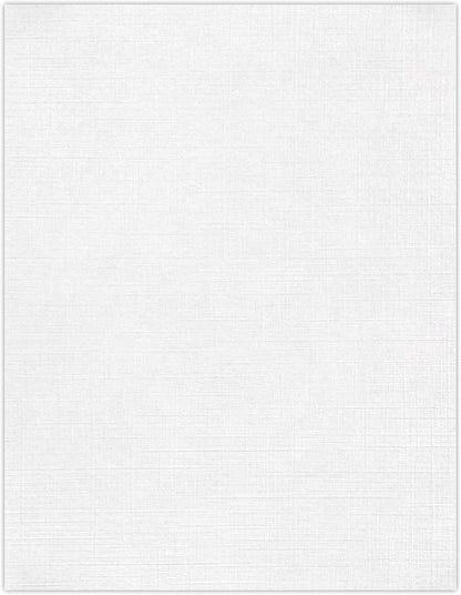 LUXPaper 8.5" x 11" Paper | Letter Size | White Linen | 24lb. (60lb. Text) | 500 Qty