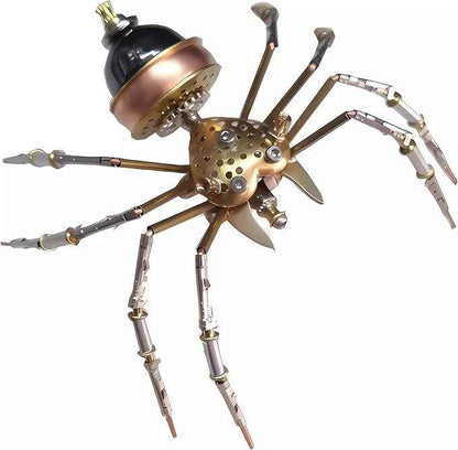 Mechanical Metal DIY 3D Insect Spider Model Brass Puzzle Assembly DIY for Family and Friends(Jumping Spider)