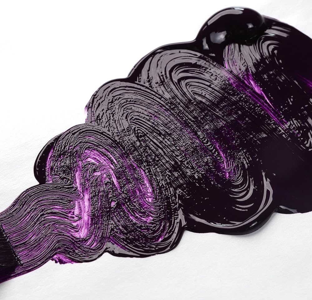 OPEN Slow-Drying Acrylics by GOLDEN, Permanent Violet Dark, 5 fl oz. tube, Professional Acrylic Paint, Transparent