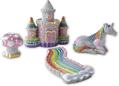 MindWare Paint Your Own Stone Unicorn Garden – Weather-Resistant Garden Rocks Paint Kit for Kids – Includes Paint, Brushes and Instructions – Ages 8 and Up