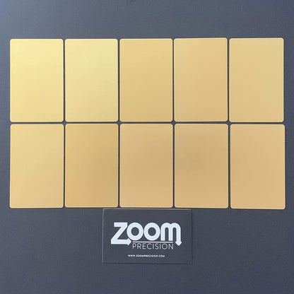 Metal Engraving Blanks for Etching w/Silhouette Cameo 4 Pro Plus, Brother Scan and Cut, Maker, Explore Air 2 or Laser Engraving Blanks - Anodized Aluminum Sheet Metal & Plates for Crafting- 10 Pack