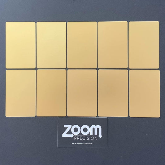 Metal Engraving Blanks for Etching w/Silhouette Cameo 4 Pro Plus, Brother Scan and Cut, Maker, Explore Air 2 or Laser Engraving Blanks - Anodized Aluminum Sheet Metal & Plates for Crafting- 10 Pack