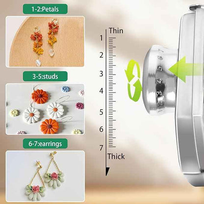 WECLAYER Electric Polymer Clay Press Machine Set,Dual Mode Clay Roller Machine,Clay Pasta Machine with 7 Thickness,Includes 100Pcs Non-Stick Sheets,Gloves,Polymer Clay Tools for Clay Earring Making