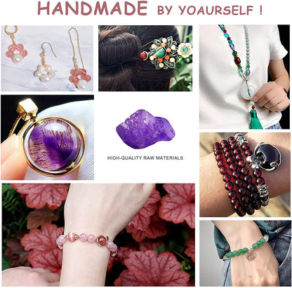 60PCS 6MM Red Network Stone Beads Energy Healing Beads for DIY Jewelry Bracelet Necklace Making for Jewelry Making 15Inch
