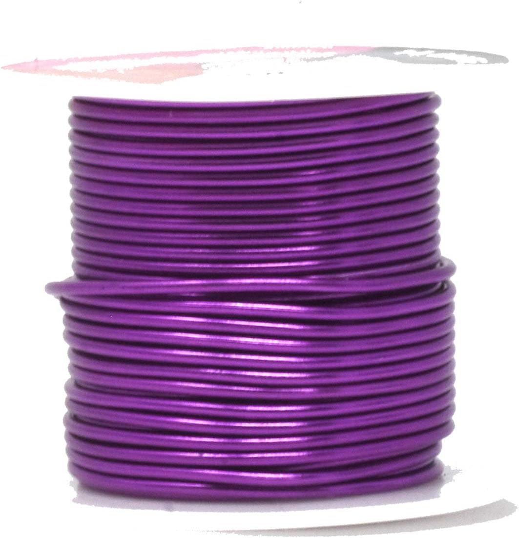 Mandala Crafts 14 Gauge Anodized Aluminum Craft Wire for Jewelry Making – 330 FT Colored Flexible Silver Copper Gold True Blue Purple Pink Wire - Bendable for Bonsai Armature Crafting Sculpting - Crafty Corner