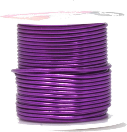 Mandala Crafts 14 Gauge Anodized Aluminum Craft Wire for Jewelry Making – 330 FT Colored Flexible Silver Copper Gold True Blue Purple Pink Wire - Bendable for Bonsai Armature Crafting Sculpting - Crafty Corner