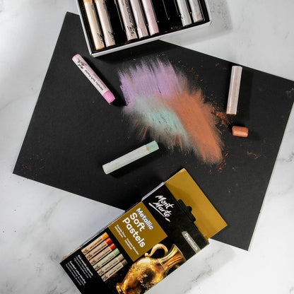 Mont Marte Metallic Soft Pastels 10pc