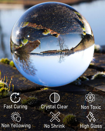 Nicpro UV Resin, 8000g Large Crystal Clear Cure Kit, No Mixing & Quick Curing Transparent Solar Activated Glue for Jewelry Making, Epoxy Resin Molds, Coating and Casting