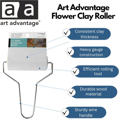 Art Advantage Flower Clay Roller