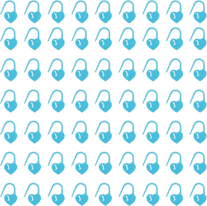 uxcell 400pcs Stitch Markers for Crocheting, Heart Shaped Crochet Marker Needle Clip Counter for Knitting Clothing Tag DIY Craft,Blue