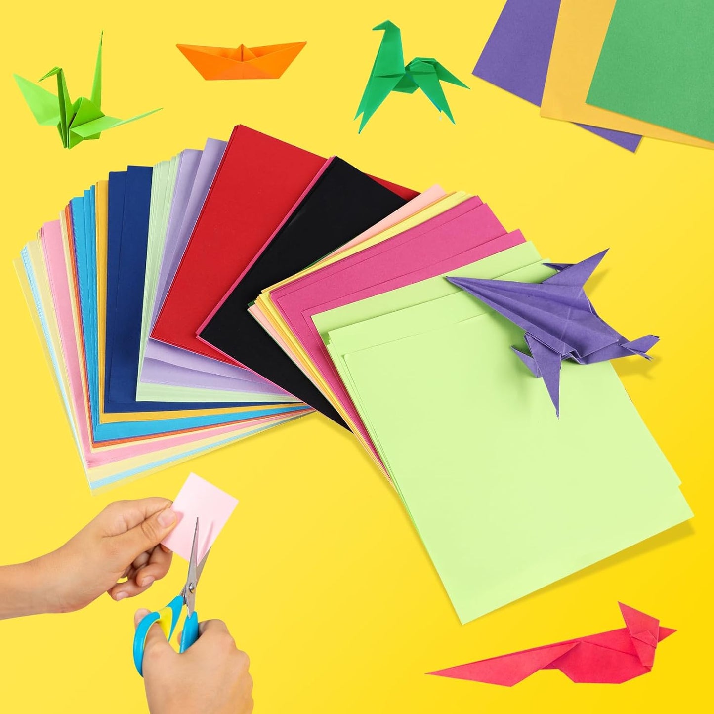 Granhoolm 300 Sheets Origami Paper, 20 Colors Origami Paper 5x5 inch,Double Sided Color Oragami Papers for Paper Artists,Craft Enthusiasts,Kids DIY School Arts Crafts - Crafty Corner