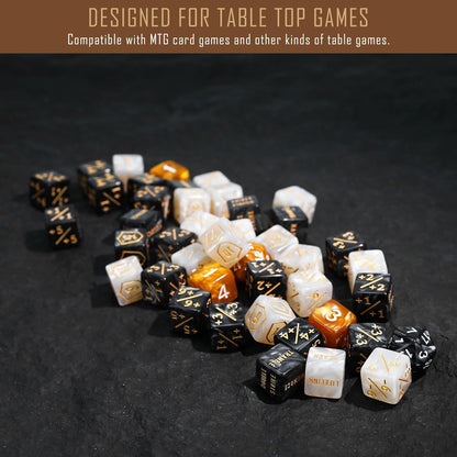 122PCS MTG Abilities Keyword Tokens Dice Counters Set for Magic The Gatering, MTG Buff Tokens Life Counters Dice, Compatible with TCG Card Gaming Accessories CCG Creature Stats