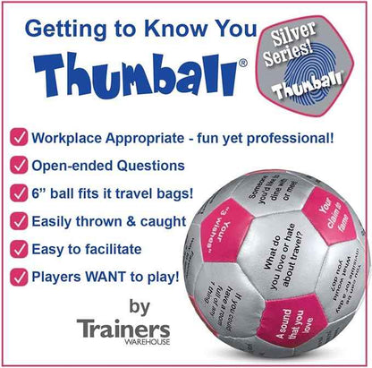 Trainers Warehouse 6" Thumball Collection, 32 Prompts for Conversation, Team Building, Relationship and Training