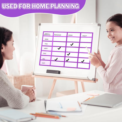 Magnetic Tape Roll Thin Strips, 1/4 Inch x 33 Feet Magnetic Board Dividers Whiteboard Graphic Decorative Tape Marking Line for Classroom Office Art Accessories(Purple)