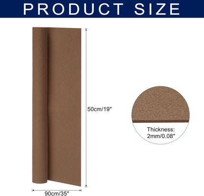 MECCANIXITY Foam Sheets Crafts 35x19 Inch 2mm EVA Craft Foam Paper Foam Sheets for Crafts Projects DIY Cosplay Modeling, Brown