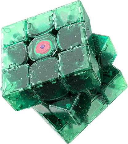 GAN 15 Maglev EmeraldoX Summer Limited Edition, Speed Cube 3x3 Magnetic Speedcube Ultra-Lightweight (Under 60g) Brain Teasers Puzzle Fidget Toy for Kids Adults, Latest Flagship