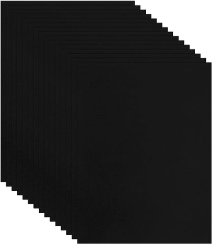 100 Sheets Black Cardstock 8.5 x 11 Certificate Paper, 75lb Premium Printer Paper Card Stock for Invitatins, Crafting, Memus, DIY Making Cards, School Scrapbooking, Graduations