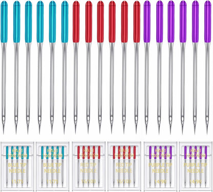 HONEYSEW 30 Pieces Sewing Machine Needles HAX1 130/705H Universal Regular Point Flat Shank Sewing Needle Compatible with Singer, Brother,Janome,Pfaff and Other Brand (Size(11,14,16) X10PCS)