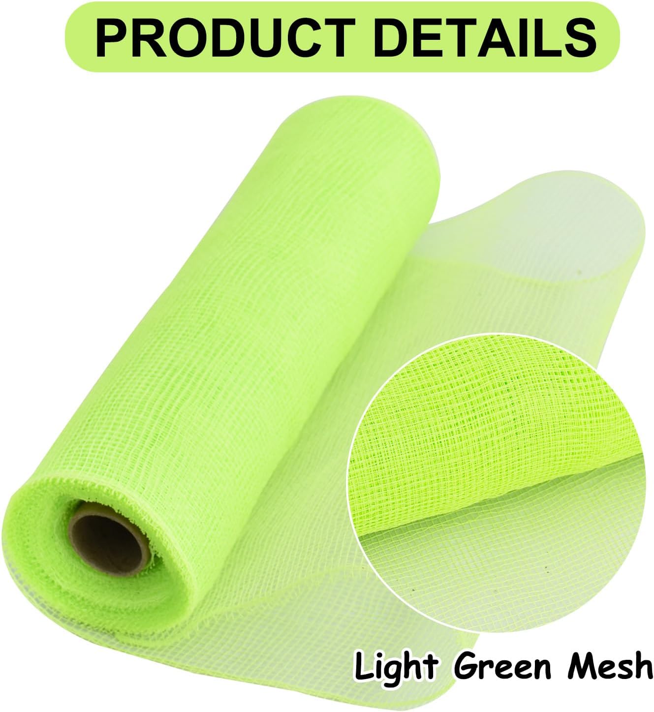 TONIFUL 2 Rolls 10 Inch Light Green Decorative Mesh Ribbbon Rolls, Fabric Mesh for Grinch Wreath Supplies, Front Door Wreath Crafts Tree Decor Christmas NewYears Halloween Decoration (10 yds/roll) - Crafty Corner