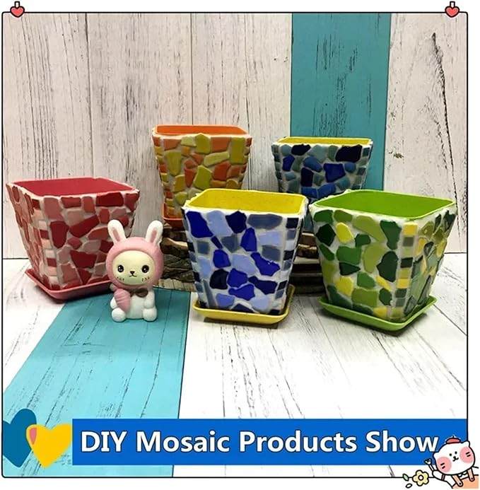 Mosaic Tiles 200g/7.05oz(Approx. 155-170pcs) Porcelain Mosaic Tiles 1-2.5cm 0.4mm Thickness Ceramic Mosaic Stones DIY Mosaic Craft Material(Deep Grey)