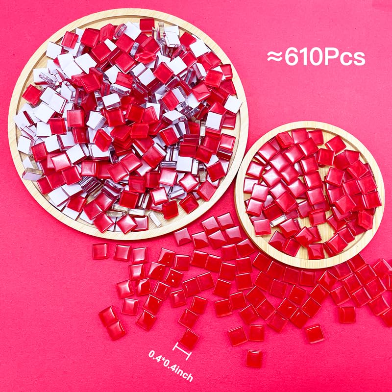 500G 1.1LB Bulk Crystal Mosaic Tiles (17.6 Ounce)