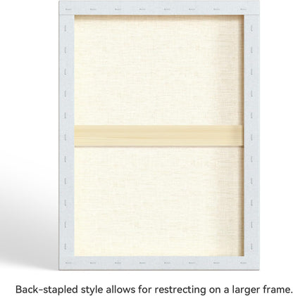 PHOENIX 18x24 Inch 2 Pack Artist Canvas - Large Stretched Canvases for Painting - 3/4 Inch Profile, 100% Cotton 11 Oz. Gesso Primed White Blank Professional Canvas Oil & Acrylic Paints