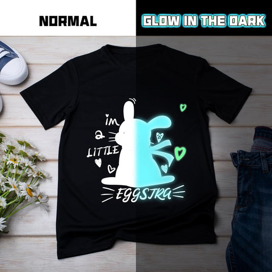 HTVRONT Glow in The Dark HTV Vinyl - 12" x 8ft Heat Transfer Vinyl for Shirts, Glow in The Dark HTV Luminous Iron on Vinyl - Easy to Cut & Weed (Yellow-Green)