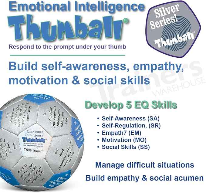 Trainers Warehouse 6" Thumball Collection, 32 Prompts for Conversation, Team Building, Relationship and Training
