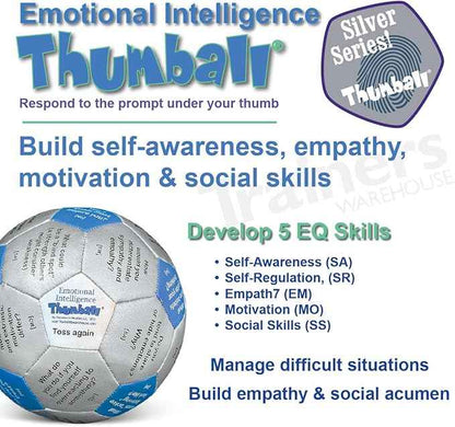 Trainers Warehouse 6" Thumball Collection, 32 Prompts for Conversation, Team Building, Relationship and Training
