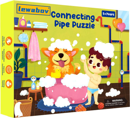 Logical Puzzle,Sequence Matching Game,with Cards（30 Scenes）,Classic Path Planning Toy,STEM Educational Toys,Family Game,Logic Labyrinth Games for Adults and Kids(2 Puzzles).
