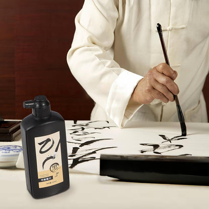 120 ML/4 OZ Calligraphy Ink - Versatile Elegance Chinese Brush Ink for Beginner Practice Traditional Art Works and Japanese Brush Black Ink - Crafty Corner