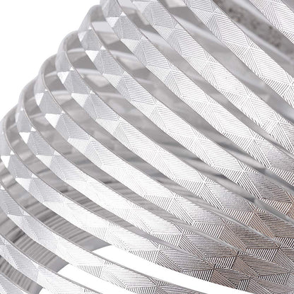 Fashewelry 32.8 Feet 5mm Aluminum Flat Artistic Wire Silver Bendable Metal Craft Wire for Beading for Bezel Sculpting Armature Jewelry Making Gem Metal Wrap