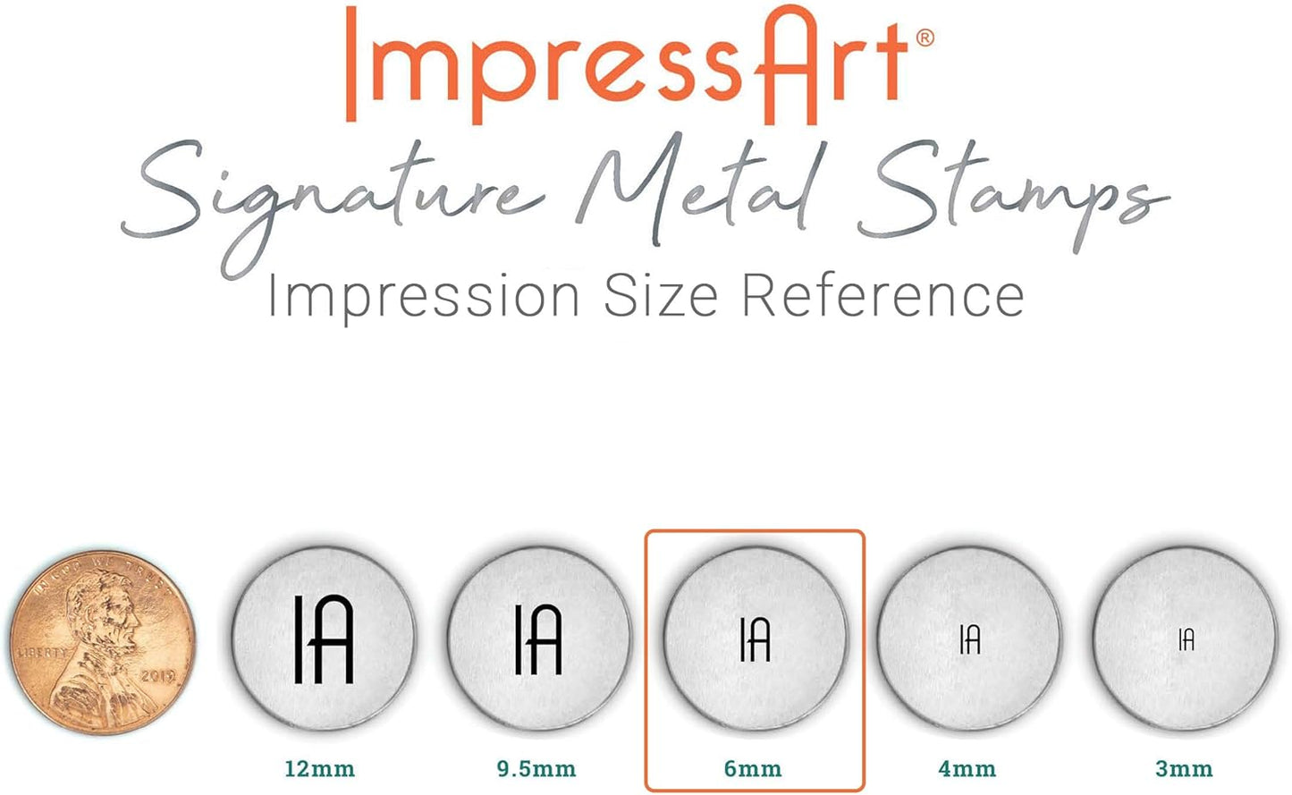 ImpressArt - Rainbow Metal Punch, Nature Steel Stamping & Handmade Jewelry Making Tools (6mm)