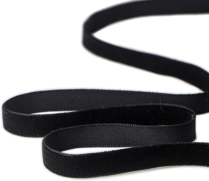 Ribbli Polyester Black Velvet Ribbon,3/8 Inch,10-Yard Spool,Use for Choker,Gift Wrapping,Floral Bouquets, Boutonnieres - Crafty Corner