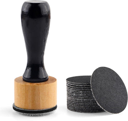 Bundle -Mini Blending Tool Sets,Include 2 PCS Foam Replacment Foam Pads and 20 Pieces Sanding Discs Medium-Grit Sandpaper for Drawing Distressing Blending and Removing the Extra Colors Arts Supplies