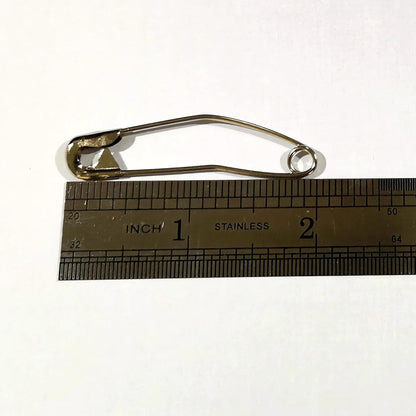iNee Curved Safety Pins, Quilting Basting Pins, Nickel-Plated Steel, Size 3, 50 Count