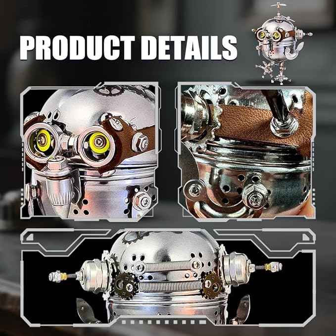 3D Metal Puzzle for Adults Mechanical Owl Egg 3D Model Kit, Steampunk Puzzle DIY Assembly, Fun and Creative for Birthday, Home Decoration, and Collectors (110+ PCS)