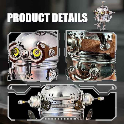 3D Metal Puzzle for Adults Mechanical Owl Egg 3D Model Kit, Steampunk Puzzle DIY Assembly, Fun and Creative for Birthday, Home Decoration, and Collectors (110+ PCS)