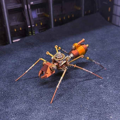 3D DIY Ironjaw Ant B Metal Puzzle Kits, 88PCS Mechanical Snail Metal Steampunk Insect Model Kit, Creative Collectible Display Piece for Adults