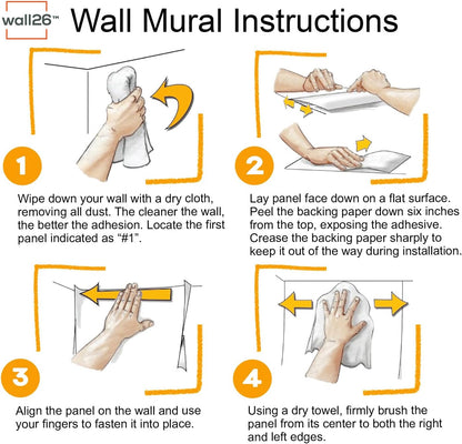 wall26 Irises by Vincent Van Gogh Dutch Impressionism 20th Century Artist Peel and Stick Large Wall Mural, Removable Wallpaper, Home Decor - 120x120 inches
