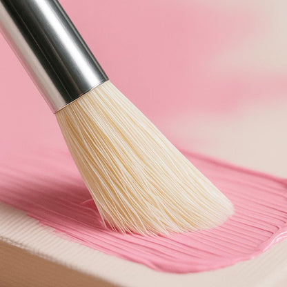 Wooden Stencil Brushes Natural Stencil Bristle Dome Art Painting Brushes Wood Paint Template Brush for Painting On Stencil Projects, Card Making, DIY, Crafts and Acrylic Oil Watercolor Painting(6pcs)