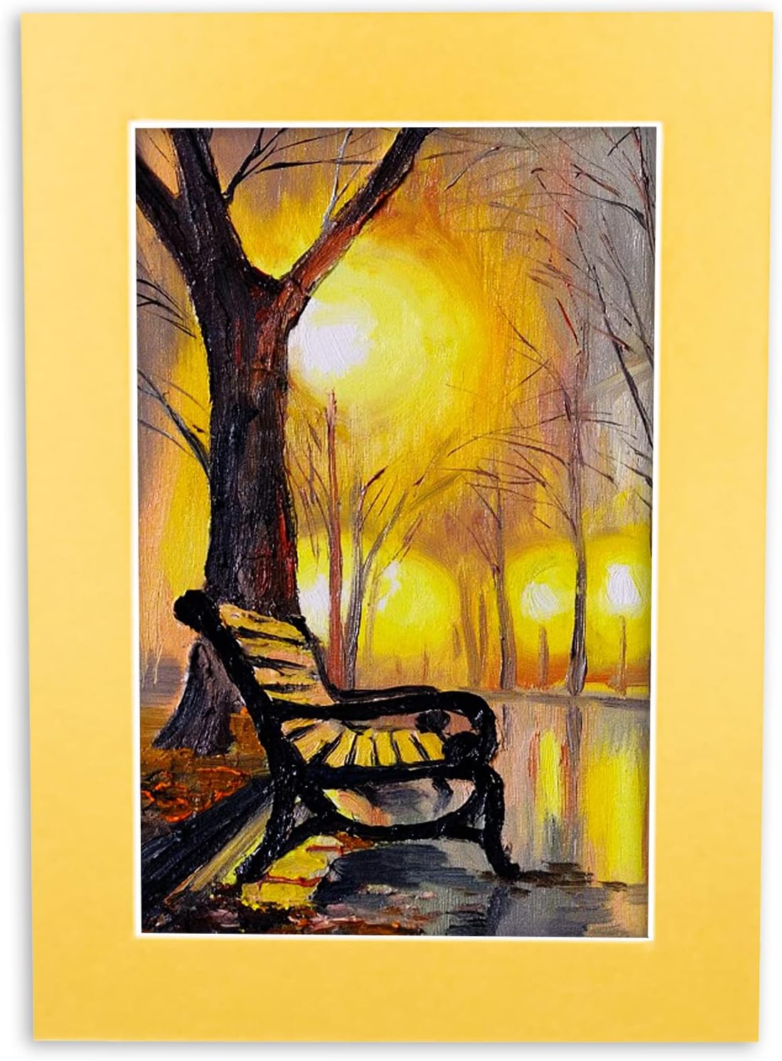 Pack of 25 Acid Free 8.5x11 Mats Bevel Cut for 7x9 Photos - Metallic Gold Precut Matboards For Pictures, Photos, Framing - 4-ply Thickness