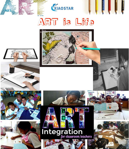 Light Box Drawing Pad A3, Tracing Board with Type-C Charge Cable and Brightness Adjustable for Artists, AnimationDrawing, Sketching, Animation, X-ray Viewing (A3-S)
