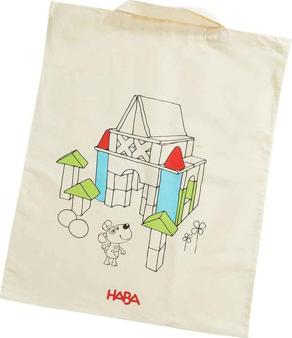 HABA Colored Wooden Building Blocks - Set of 85 Piece Set of Wooden Toys, Stacking Toys for Toddlers 1-3 Ideal Open Ended STEM Play (Made in Germany)