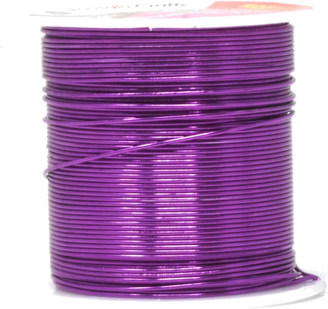 Mandala Crafts 20 Gauge Anodized Aluminum Craft Wire for Jewelry Making - 450 FT Colored Flexible Silver Black Gold Purple Red Kelly Green Wire - Bendable for Bonsai Armature Crafting Sculpting - Crafty Corner