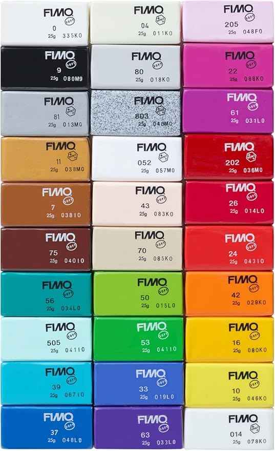 STAEDTLER 4 Pack - FIMO Soft Oven-Bake Polymer Modeling Clay (4 Sets of 30 pcs) Starter Kit for Scultpting, and Crafting for Beginners, Assorted Colors (0.88 oz Blocks), 120 Count